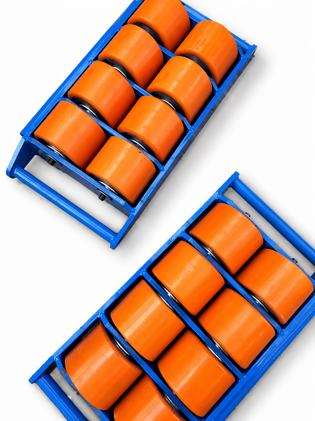 8-Roller Load Skates – High-Impact Orange