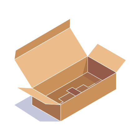 Snap or 1-2-3 Bottom Container with Tuck Top