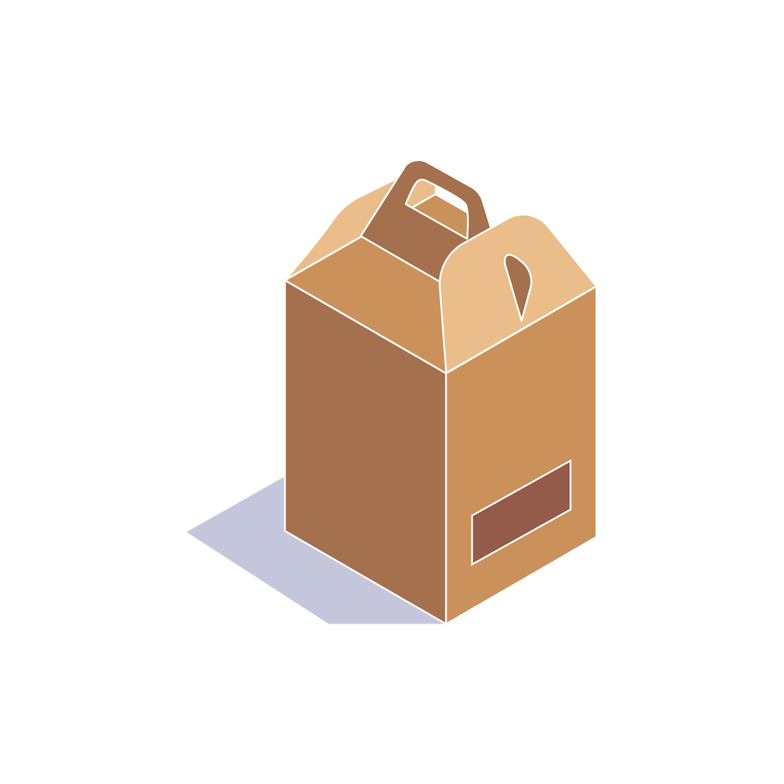 Die-Cut Gift Box with Handle